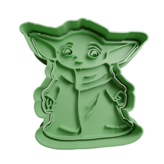 Grogu Baby Yoda Cortador de Galletas STL 2