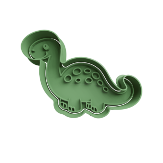 Diplodocus dinosaurio Cortador de Galletas STL