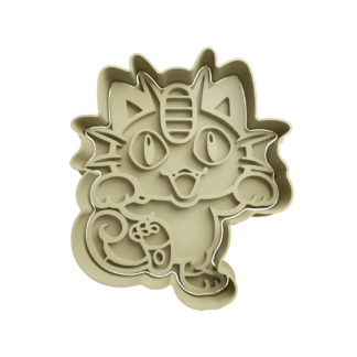 Meowth Cortador de Galletas STL