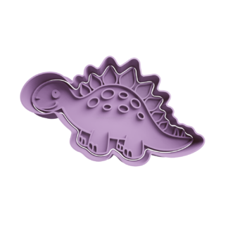 Stegosaurio dinosaurio Cortador de Galletas STL