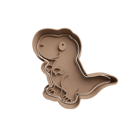 Tiranosaurio Rex Dinosaurio Cortador de Galletas STL