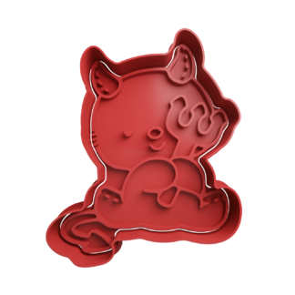 Diablo Cute Cortador de Galletas STL