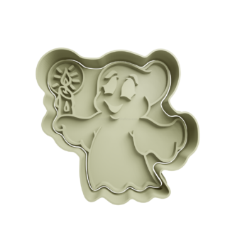 Fantasma con Vela Cortador de Galletas STL