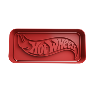 Hotwheels Logo Cortador de Galletas STL