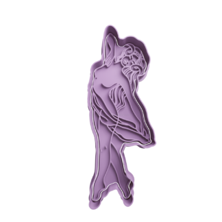 Aries Mujer Cortador de Galletas STL