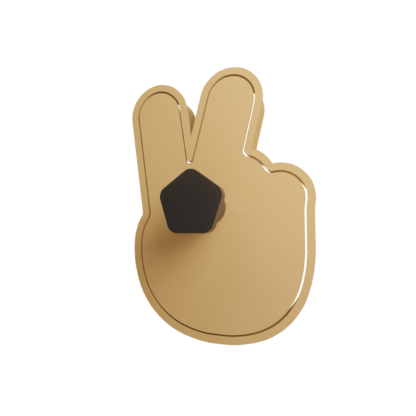 ✌️Emoticono Mano V de victoria Cortador de Galletas STL