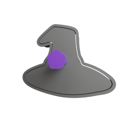 Sombrero de Bruja Cortador de Galletas STL 3