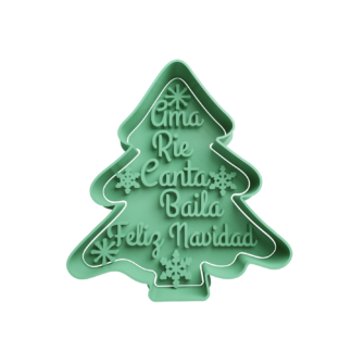 Arbol de Navidad Cortador de Galletas STL