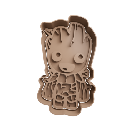 Baby Groot Cortador de Galletas STL