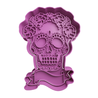 Calavera Mexicana Cortador de Galletas STL