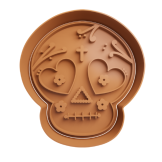 Calavera Mexicana Cortador de Galletas STL