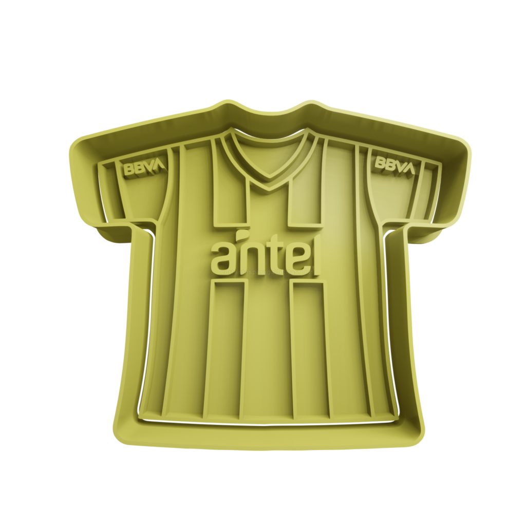 Camiseta Atletico De Peñarol Cortador De Galletas STL - Cortador De ...