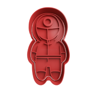 El Juego del Calamar Soldado Circulo Cortador de Galletas STL