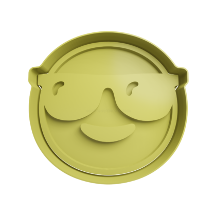 😎Emoticono Con lentes de Sol Cortador de Galletas STL