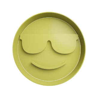 😎Emoticono Con lentes de Sol Cortador de Galletas STL