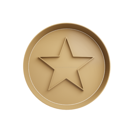 Dalgona Caramelo Estrella Cortador de Galletas STL