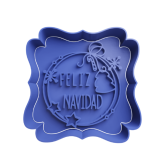 Feliz Navidad Cortador de Galletas STL