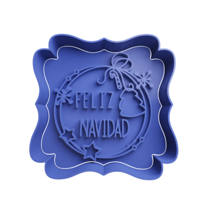 Feliz Navidad Cortador de Galletas STL