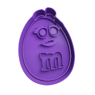 M&M Violeta Cortador de Galletas STL
