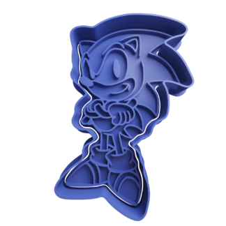 Sonic Cortador de Galletas STL