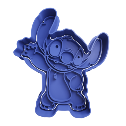 Stitch Cortador de Galletas STL 3