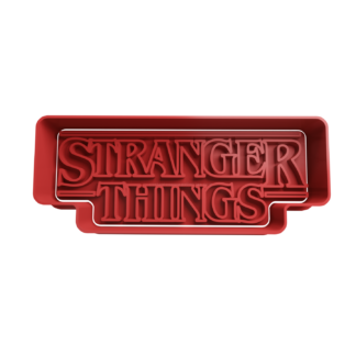 Stranger Things Logo Cortador de Galletas STL