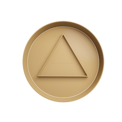 Dalgona Caramelo Triangulo Cortador de Galletas STL