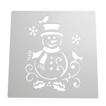 Stencil Muñeco de Nieve STL + Vector