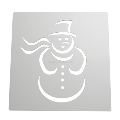 Stencil Muñeco de Nieve STL + Vector