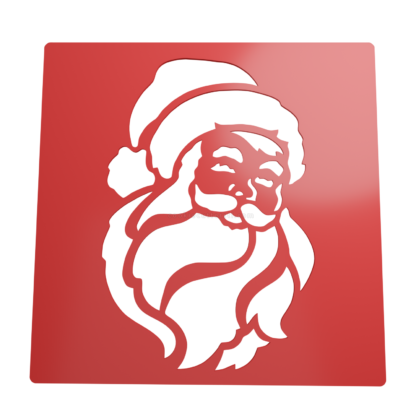 Stencil Papa Noel STL + Vector