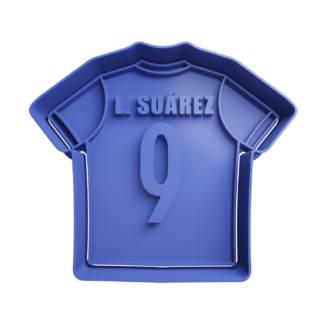 Luis Suarez Camiseta de Futbol Uruguay Cortador de Galletas STL