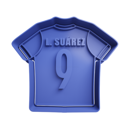 Luis Suarez Camiseta de Futbol Uruguay Cortador de Galletas STL