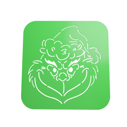 Stencil Grinch STL + Vector