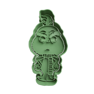 Grinch Cute Cortador de Galletas STL