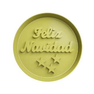 Feliz Navidad Cortador de Galletas STL