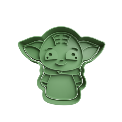 Grogu Baby Yoda Cortador de Galletas STL 2 (Cortante STL Gratis)