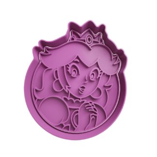 Princesa Peach Cortador de Galletas STL