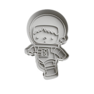 Astronauta Cortador de Galletas STL 2