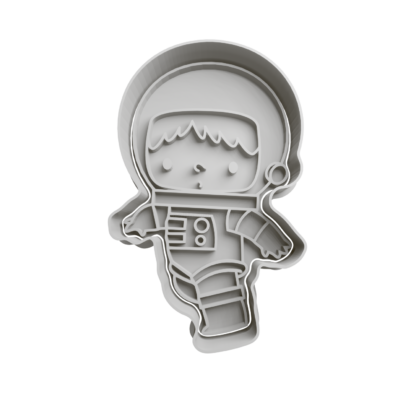 Astronauta Cortador de Galletas STL 2