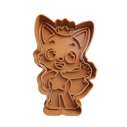 Zorro Pinkfong Cortador de Galletas STL