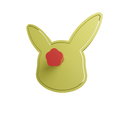 Pikachu Cabeza Cortador de Galletas STL 2