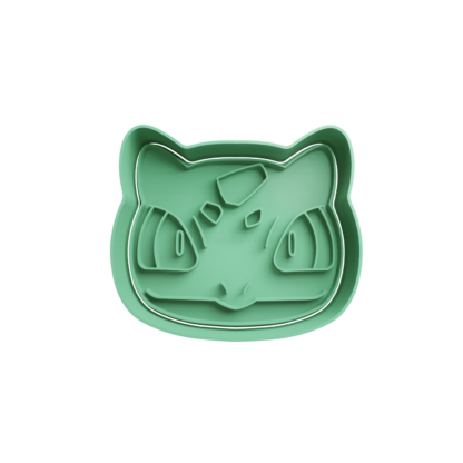 Bulbasaur Cabeza Cortador de Galletas STL