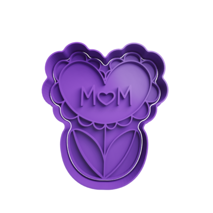 Flor Mom Cortador de Galletas STL