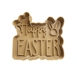 Happy Easter Cortador de Galletas STL