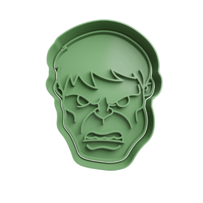 Hulk Cabeza Cortador de Galletas STL