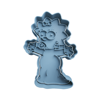 Maggie Simpsons Cortador de Galletas STL 2