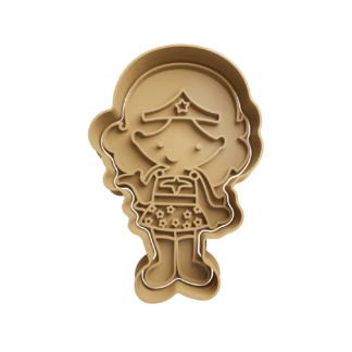 Mujer Maravilla Chibi Cortador de Galletas STL