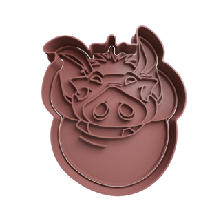 Pumbaa Cortador de Galletas STL 2