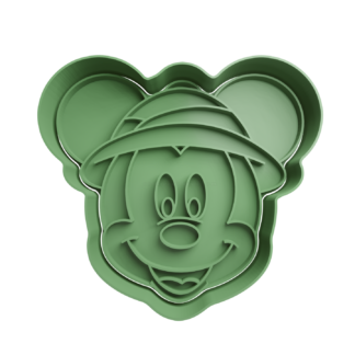 Mickey Safari Cortador de Galletas STL