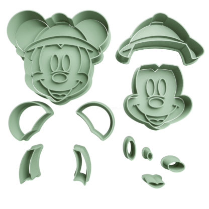 Mickey Safari Cortador de Galletas STL 2